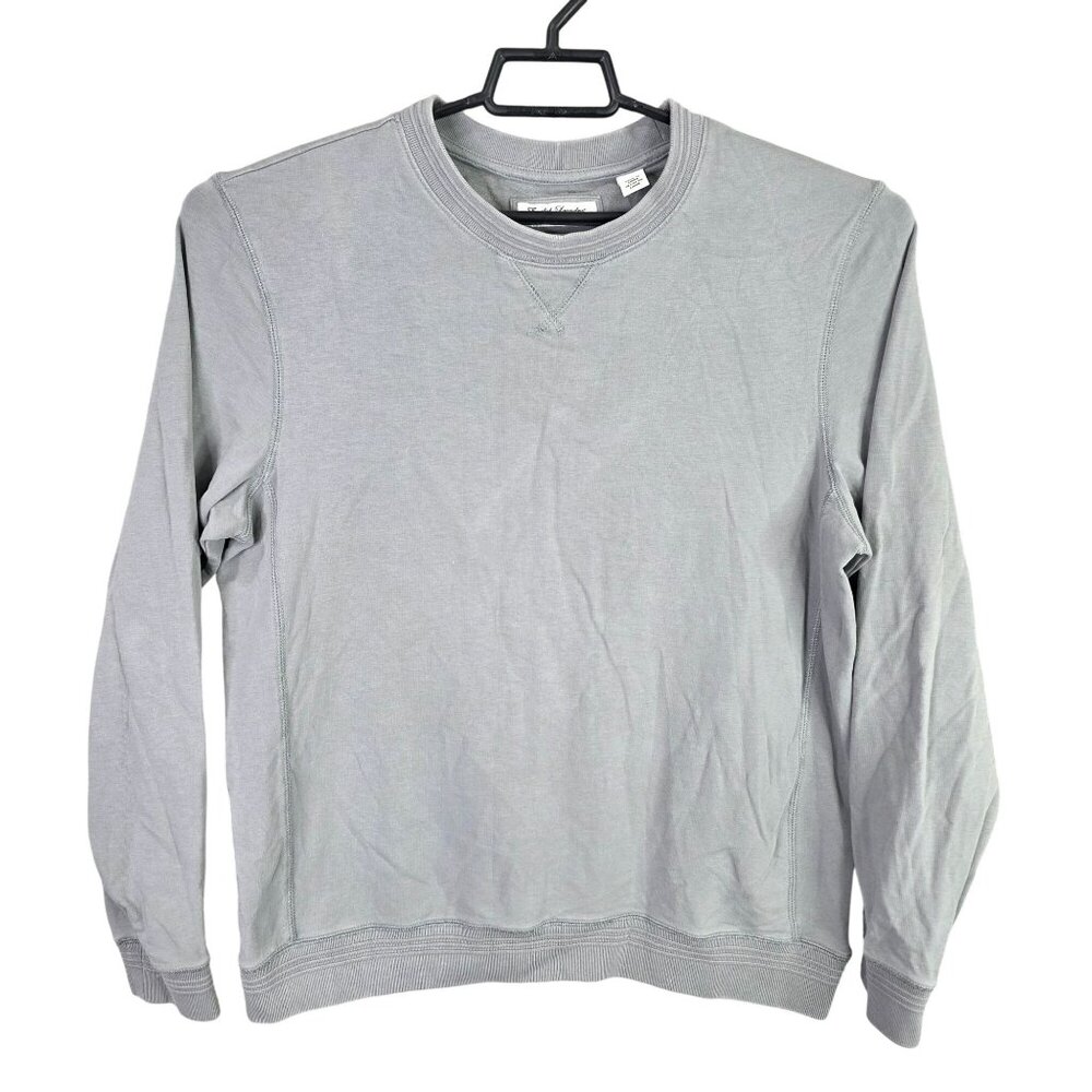 Mens English Laundry Gray Crewneck Sweatshirt Cotton Spandex Long Sleeve Size M